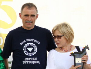 Małgorzata Łojek i koniuszy Marek Zawada